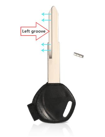 For Honda-Motor bike key blank
with left blade in black