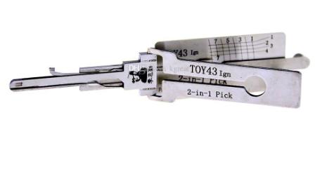 TOY43 2 in 1 decoder and lockpick only for ignition lock