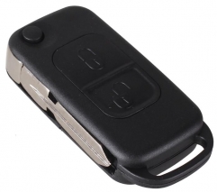 For Benz 2 button flip key blank with 4 track blad