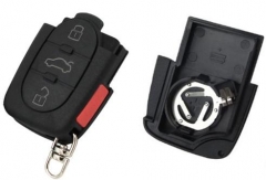 For Audi 3+1 buttons remote key blank part with sm