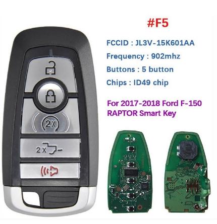902MHZ Remote Key For Ford Edge Explorer Expedition Fusion Mondeo Replacement Smart Keyless Promixity