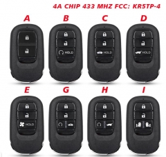 2/3/4 Buttons For Honda New XRV CRV HRV FIT ZRV Sm