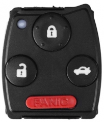 Honda 3+1 button remote control key shell with put