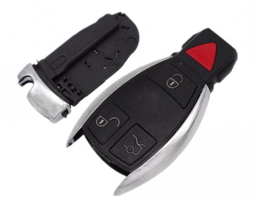 For benz 3+1 button remote key blank with panic button