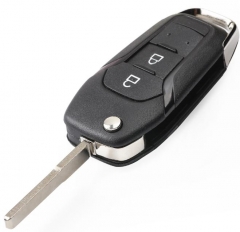 For Ford 2 button flip remote key shell with Hu101
