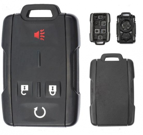 For Chevrolet black 4 button remote key shell the side part is black