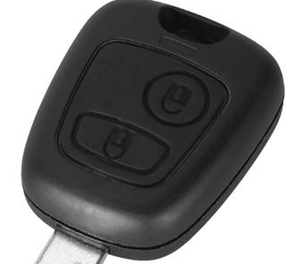 For Citroen 2 button remote key blank without blade