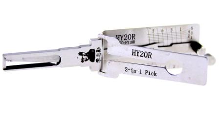 Lishi korean hyundai HY20R
lock pick and decoder
 together  2 in 1
 used for  Korea Hyundai