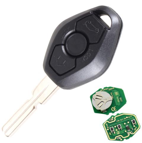 For　BMW EWS Systerm 3 button remote key
with 4 track blade
( with 434mhz and  7935 chip )