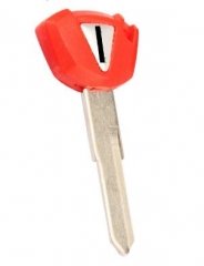 For KAWASAKI Motorcycle key blank left blade (Red 