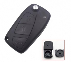 For Fiat 3 button remote key blank BLACK one