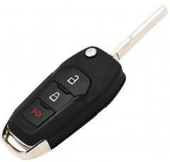 For Ford 2+1 button flip remote key shell with Hu1