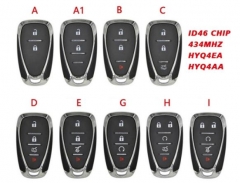 Car Remote Control Key For Chevrolet Camaro Equino