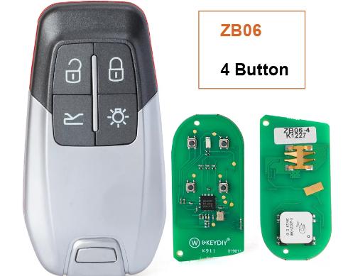 ZB Series ZB06 4 Button KEYDIY for Ferrari Style Universal KD Remote Car Key for KD900 KD-X2 Mini KD Key Tool