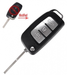 For Ford Focus 3 button flip remote key blank with