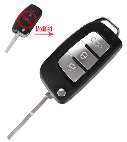 For Ford Focus 3 button flip remote key blank with HU101 blade