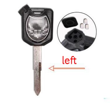 For Honda-Motor bike key blank with left blade（black）