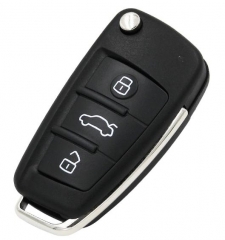FOR Audi MQB 3 button flip remote key with AES48 c