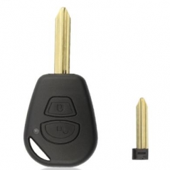 For Citroen Key Shell 2 Button Uncut Blank Blade R