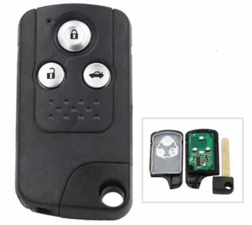 3 buttons smart remote car key 433mhz for Honda Civic