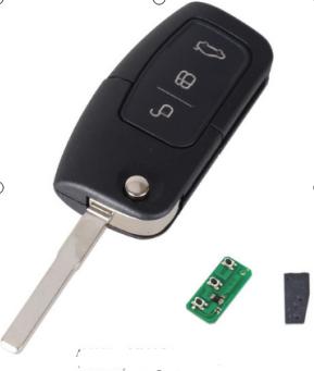For Ford Focus flip remote key with 4D63 80bit chip