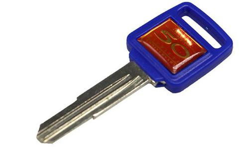 For Honda Motorcycle key blank with left blade （in blue)