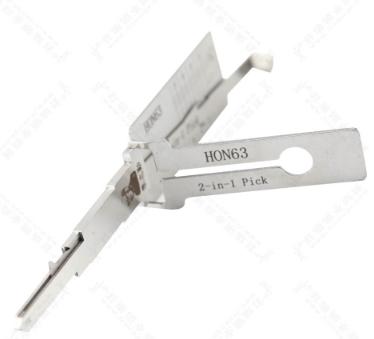 Lishi HON63 2 In 1 
lock pick and decoder genuine used for Honda bike