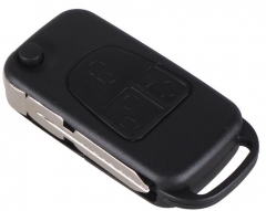 For Benz 3 button flip key blank with 4 track blad