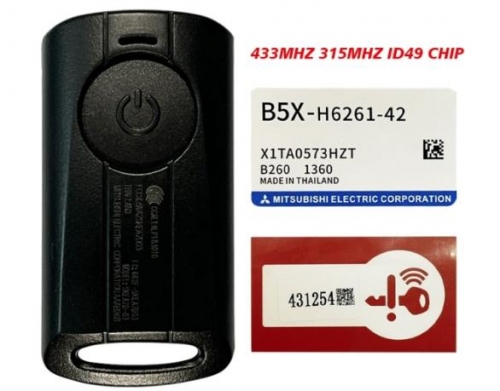 Original B5X-H6261-42 Model SKEA7E-03 Motorcycle Remote Key For Y-amaha Aerox Fazzio Freego Lexi Xmax 300 Nmax NVX 2023