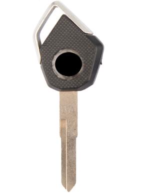 For KAWASAKI motorcycle key blank with right blade (black)