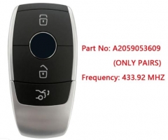 OEM 2x Smart Keys Mercedes W205 2018+ Buttons:3 / 