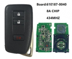 for Lexus smart card 2+1buttons 434MHZ 8A CHIP 61E