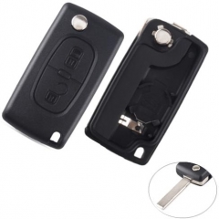 For Peugeot 407 2 buttons 
flip key shell 
the bla