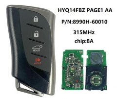 For Lexus Gx460 2021-2023 Smart Key, 4Buttons 8990