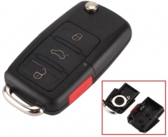 for VW 3+1 button remote blank part with panic but