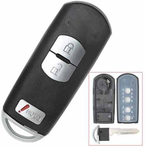 For Mazda 2+1 utton  remote key case