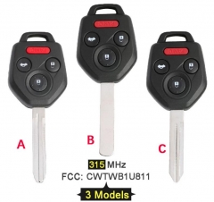 ASK 315MHz 4D60 CWTWB1U811 4 Button Remote Key Fob