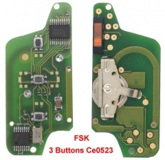 FSK Key Board for Peugeot 207 208 307 308 408 Partner CITROEN C2 C3 C4 C5 Berlingo Picasso CE0523 3B
