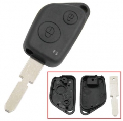 For Peugeot 2 button remote 
key blank with 4 trac
