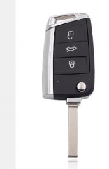 for VW 3 button flip remote key blank with 149 bla