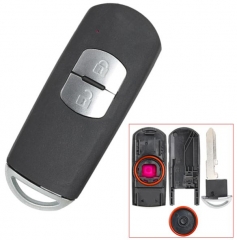 For Mazda 2 button remote key blank with blade ( 3