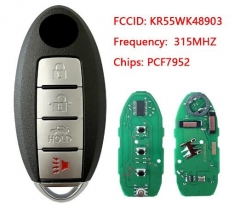 For Nissan Altima, Maxima 2007+ Smart Key, 4Button