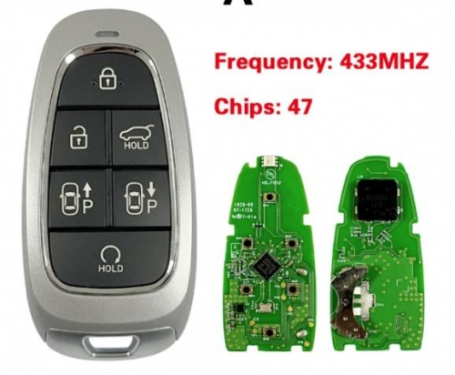 For Hyundai Santa Fe2021 Smart Remote433MHz 47 ChipFCC TQ8-FOB-4F27PN 95440-S1560
