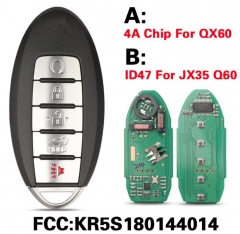 KR5S180144014 Remote Smart Car Key For Infiniti JX