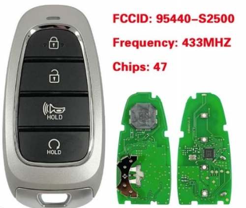 For Hyundai Santa fe 2022+ Smart Key, 4Buttons 95440-S2500 433MHz, TQ8-FOB-4F26