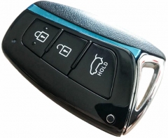 For hyundai 3 button remote key black with blade