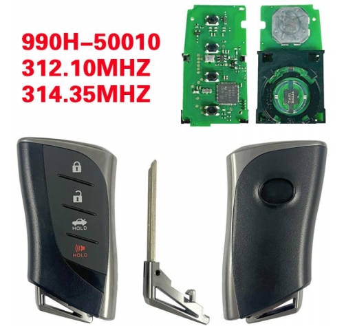 For Lexus LS500 LS350 2018+ Smart Key, 4Buttons 8990H-50010 312.10/314.35, HYQ14FBF P1 AA