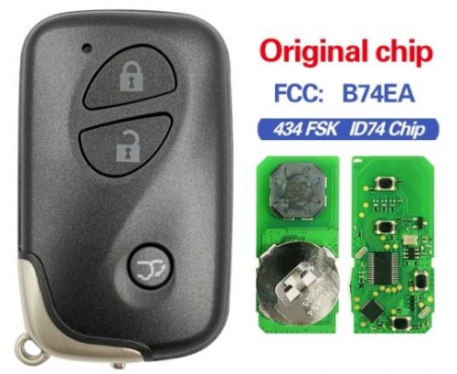 for  Lexus RX350 2012 Smart Remote Key 3 Buttons 433 MHz 89904-48641 B74EA
