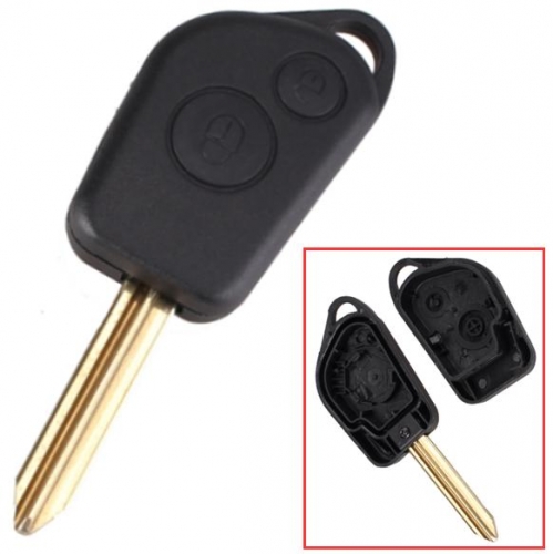 For Peugeot 2 button remote 
key blank (with battery part without logo) SX9 blade