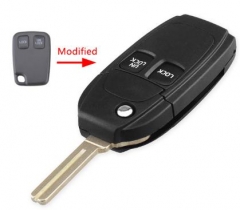 For Volvo 2 button flip remote 
 key shell